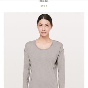 Lululemon Sweet Embrace Long Sleeve size 6